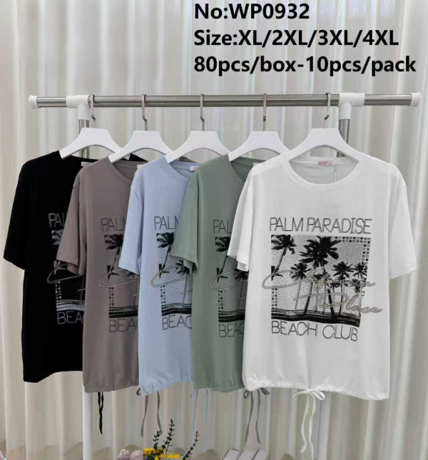 Bluzki damskie Roz XL-4XL, Mix Kolor Paczka 10 szt